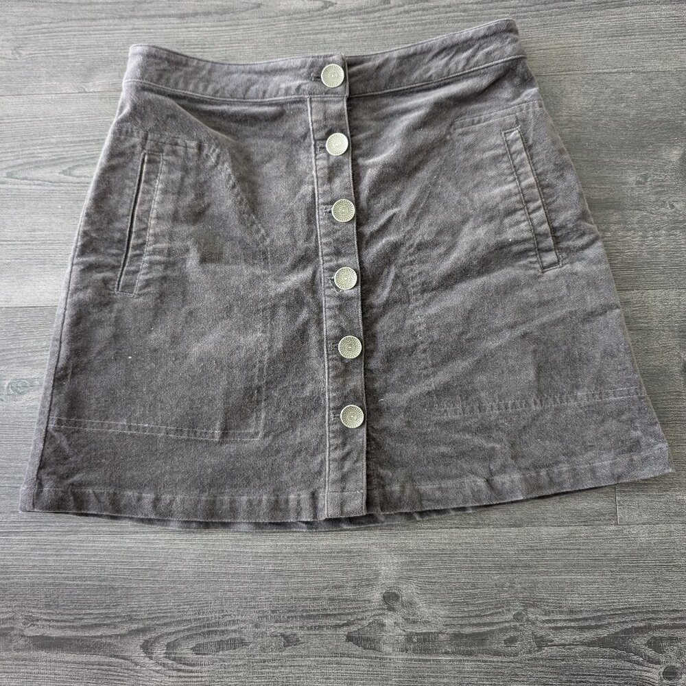 A-line button mini skirt (Size S)